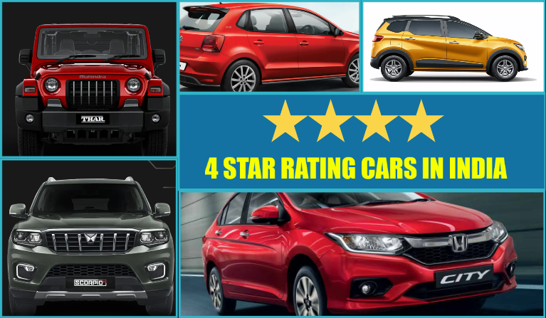 4 Star Rating Cars In India In 2023