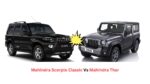 Scorpio Classic Vs Mahindra Thar